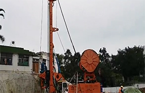 優(yōu)博林AK360×2液動潛孔錘鉆機(jī)在汕頭大學(xué)擴(kuò)建工程中小試牛刀